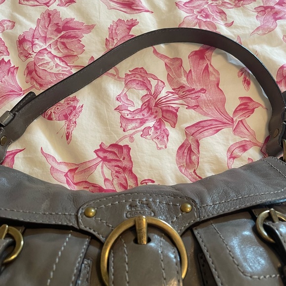 Coach Leather Shoulder bag - Gray - Picture 6 of 13